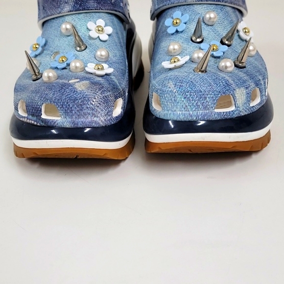 Mega Crush Denim Clog Crocs Classic Women’s - Picture 6 of 13